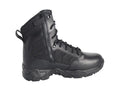 Black tactical boot with side zipper from Smith & Wesson provides excellent comfort and durability