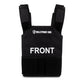 Black tactical bulletproof vest with FRONT text, made from 600D Cordura fabric, Level III protection