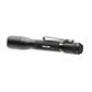 Black tactical flashlight with pocket clip, Powertac Valor 800 Lumen Cree XML-U3