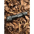 Black Warrior LT Gen 5 Long Throw Tactical Flashlight with textured grip and holster