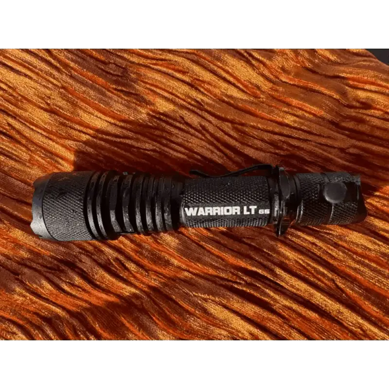 Black Warrior LT Gen 5 Long Throw Tactical Flashlight with engineered plastic holster