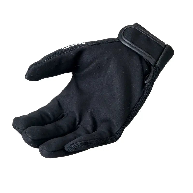 Black tactical glove with adjustable wrist strap for Hot Leathers GVM2013 2nd Amendment use