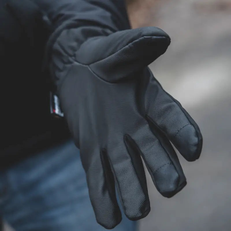 Black tactical glove with articulated fingers from M-Tac Gloves Soft Shell Thinsulate