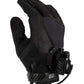 Black tactical glove with clip, ideal for hands-free Hilight P3X or Lumens light