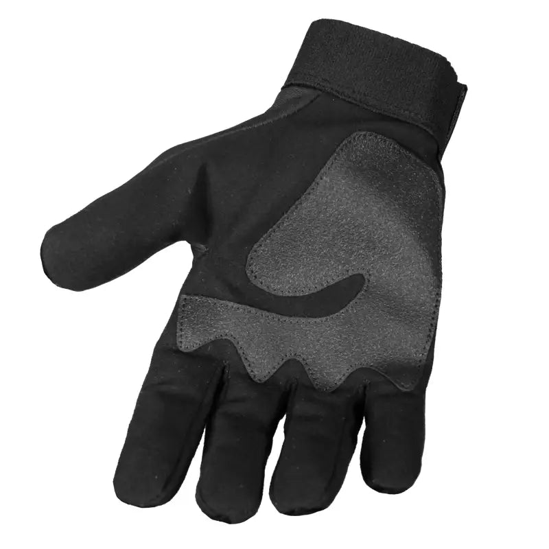 Black tactical glove with gray palm grip from Hot Leathers GVM3004 Men’s Black Assassin Textile