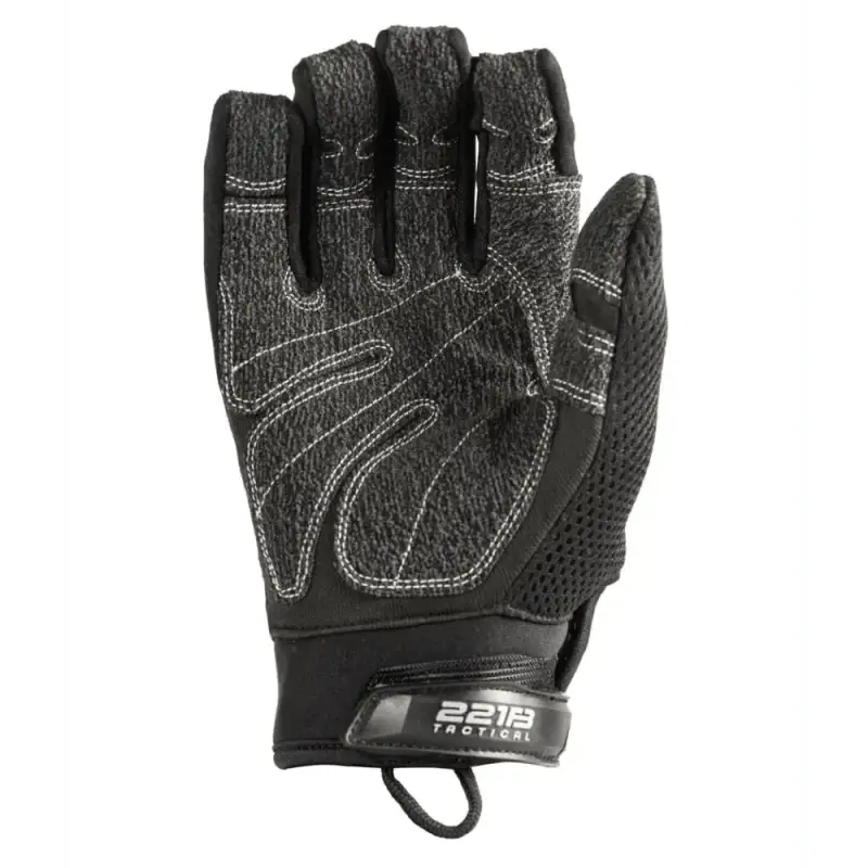 Black Tactical Glove with Mesh Panels for Titan K-9 Gloves and Hands-Free Hilight P3X