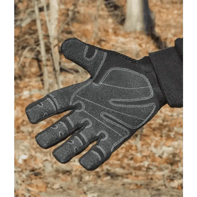 Black tactical Titan K-9 Gloves featuring reinforced palm and finger panels