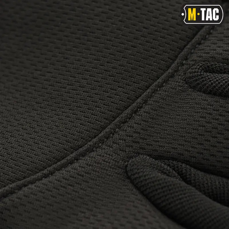 Black M-Tac Gloves Scout Tactical Mk.2 featuring textured synthetic leather fabric