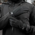 Black M-Tac Gloves Scout Tactical with reinforced palms and adjustable wrist straps
