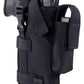 Black Tactical MOLLE Holster with Magazine Pouch for Large Frame Autos and Vest Use