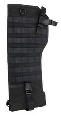 Black tactical hydration carrier with MOLLE webbing for Tactical Rifle Scabbard