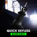 Black tactical knife with quick-release mechanism for FLEX FX2271-Z Reciprocating Saw