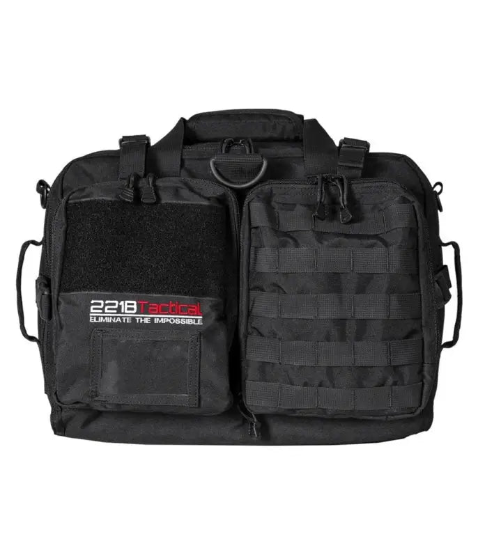 Black tactical laptop bag with MOLLE webbing from Hondo Duty Bag for Herriman Police Department