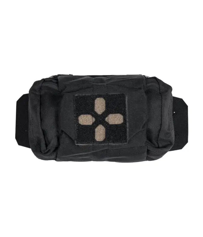 Black Tactical Medical Pouch with Cross Patch for Apollo Rapid Access IFAK Pouch