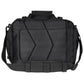 Black tactical messenger bag with angular molded panels, ideal for Hondo Duty Bag use