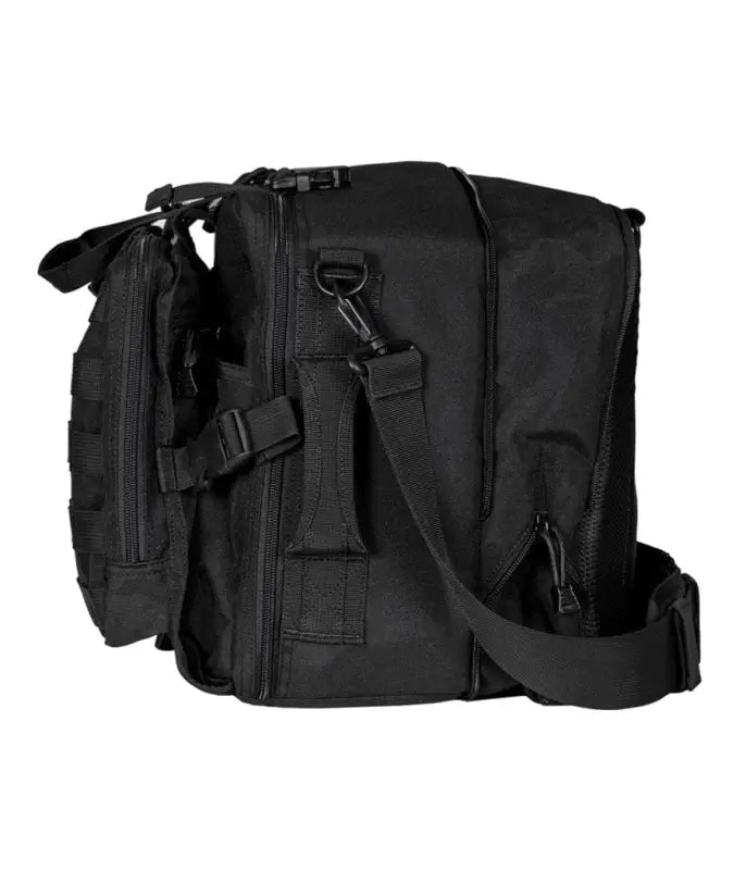 Black tactical Hondo Duty Bag with multiple compartments and adjustable straps