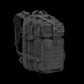 Black IDLH Tactical Backpack with MOLLE webbing and American flag patch