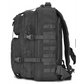 Black IDLH Tactical Backpack with MOLLE webbing and compression straps for durability