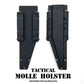 Black MOLLE holster for folding keys, ideal for first responders and firefighters