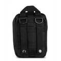Black tactical MOLLE pouch with D-rings for Scherber Premium IFAK Kit Trauma Pack