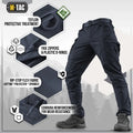 Black M-Tac Tactical Pants Conquistador Gen I Flex with reinforced fabric and protection