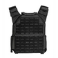 Black QRF Low Visibility Minimalist Plate Carrier with MOLLE webbing for tactical gear