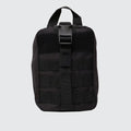 Black tactical pouch with buckle for Trauma IFAK Kit, ideal for first responders and firefighters