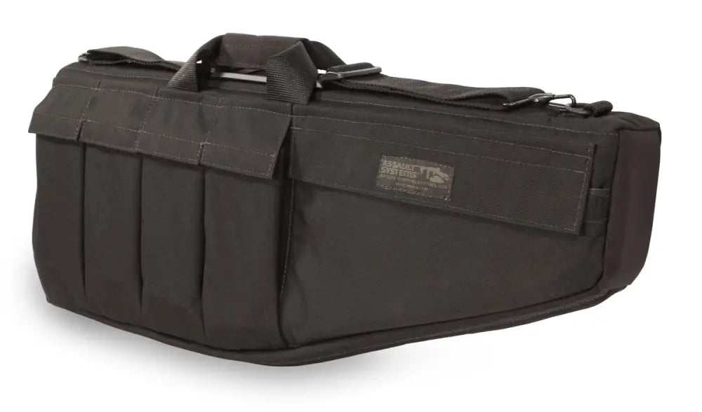 Black tactical rifle case with compartments from Original Assault Systems Tactical