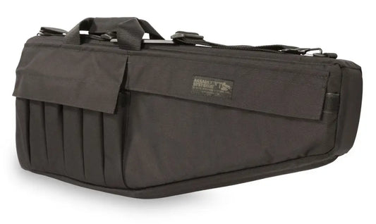 Black Assault Systems Tactical Rifle Case with multiple compartments for secure storage