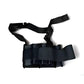 Black tactical thigh holster with ammo pouches for LINE2Design Adult Traction Splint