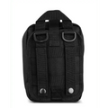 Black tactical utility pouch with MOLLE webbing for Scherber Premium IFAK Kit