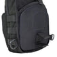 Black tactical utility pouch with MOLLE webbing for Shoulder Sling Backpack