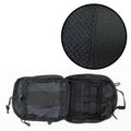 Black tactical utility pouch with compartments, ideal for MOLLE gear and trauma bags