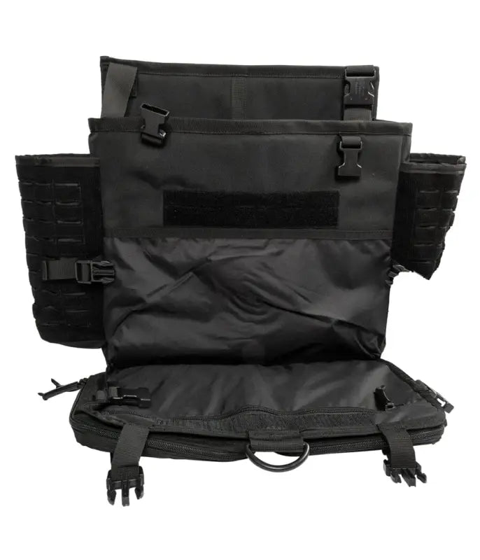 Black tactical vest carrier with pouches from the Harlej Bag collection, Officer Koopman