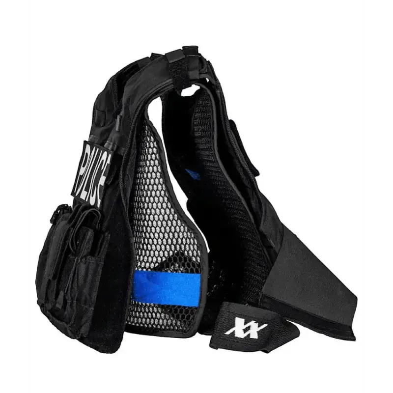 Black Maxx-Dri Vest 4.0 with mesh panels, side pouches, and adjustable fit for body armor