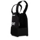 Black tactical vest featuring shoulder straps and front pockets, ideal as a Level III bulletproof vest