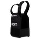 Black tactical vest with FRONT text on chest for ProtectVest L3 Mini Level III Bulletproof Vest