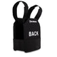 Black tactical vest with BACK text, ProtectVest® - Fast, NIJ Level IIIA, CXS - C3XL