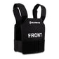 Black tactical vest with FRONT text and shoulder straps for ProtectVest® - Fast NIJ Level IIIA