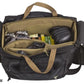 Black and tan Elite Range Bag featuring multiple compartments for optimal organization