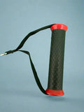 Black textured handle with red ends for SFE One Arm Cable Attachment ergonomic rubber grip