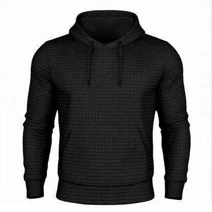 Black textured Hooded Sweatshirt with hand pocket for Standoff Concealment Hoodie Mk.II