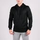 Black textured hoodie with hand pocket from Standoff Concealment Hoodie Mk.II featuring standoff concealment
