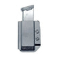 Black textured polymer P365-FUSE OWB magazine pouch with magazine retention device