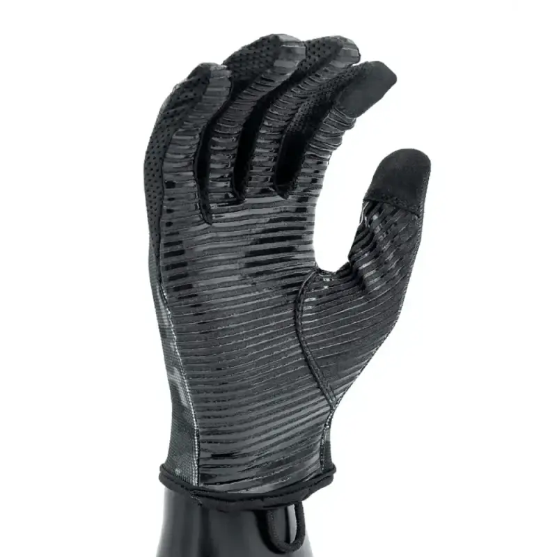 Black textured Recon Tactical Gloves featuring smart-touch index finger and Maxx-Grip technology