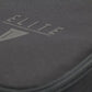 Black textured surface with ELITE text and triangular logo on Four Gun Pistol Pack Range Bag