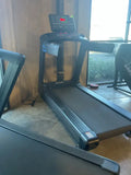 Black SFE Commercial Treadmill with digital display and performance monitor features