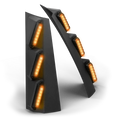 Feniex Quantum 2.0 Pillar Mount black truck bed side lights for first responders
