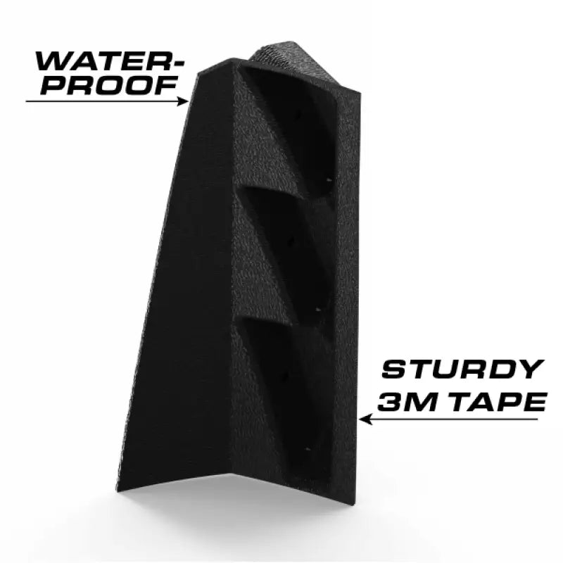 Black waterproof corner protector with 3M tape for Feniex Quantum Pillar Mount for first responders