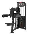 Black SFE Lateral Raise Delt Machine with 250lb weight stacks for strength training